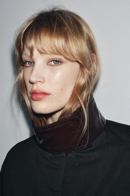 کت زنانه با یقه متضاد کالکشن ZW زارا – ZARA