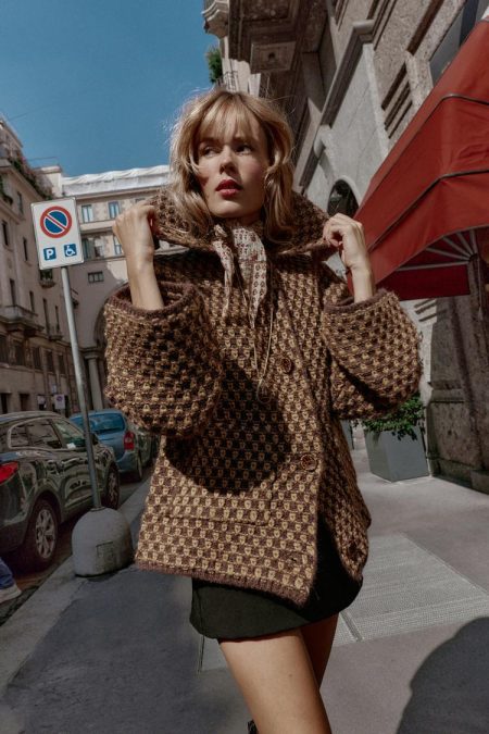 کت زنانه بافت اورسایز زارا – ZARA