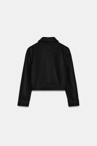 کت زنانه ترکیب پشم با جیب زارا – ZARA