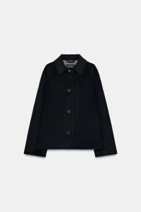 کت زنانه ترکیب پشم کالکشن ZW زارا – ZARA