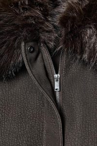 کت زنانه جیر مصنوعی با یقه جداشونده زارا – ZARA