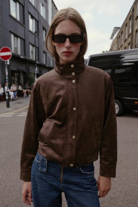 کت زنانه جیر مصنوعی زارا – ZARA