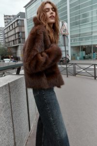 کت زنانه خز مصنوعی دو رو زارا – ZARA