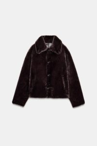 کت زنانه چرم مصنوعی دو رو زارا – ZARA