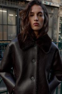 کت زنانه چرم مصنوعی دو رو زارا – ZARA