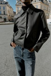 کت زنانه چرم مصنوعی زارا – ZARA