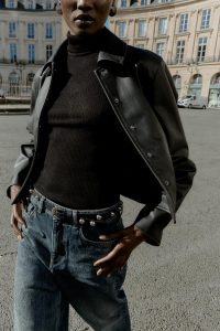 کت زنانه چرم مصنوعی زارا – ZARA