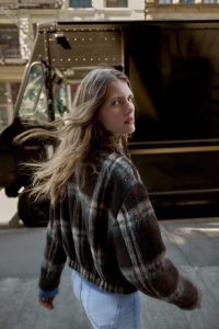 کت زنانه چهارخانه زارا – ZARA