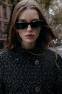 کت زنانه کراس‌اور بافت‌دار نخ متالیک زارا – ZARA