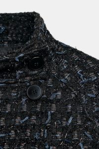 کت زنانه کراس‌اور بافت‌دار نخ متالیک زارا – ZARA