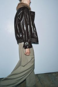 کت زنانه یقه خز براق کالکشن ZW زارا – ZARA