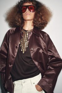 کت ساتن زنانه کالکشن ZW زارا – ZARA