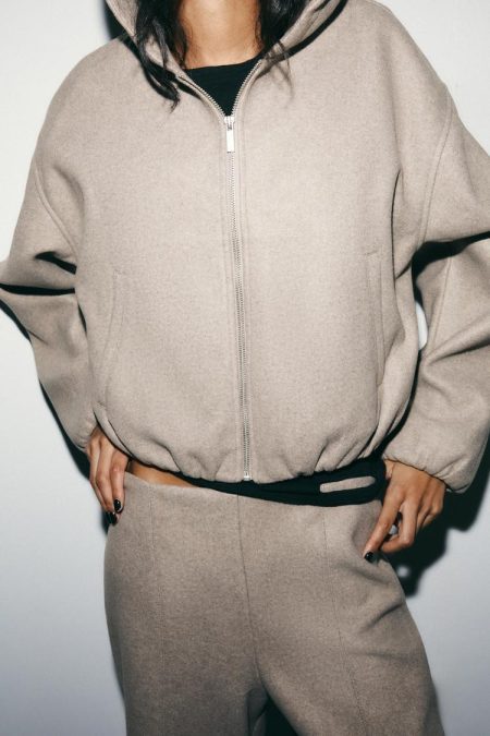 کت هودی زنانه نرم زارا – ZARA