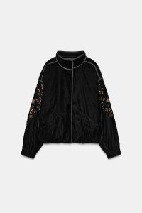 کت پافر زنانه مخمل گلدوزی‌شده زارا – ZARA