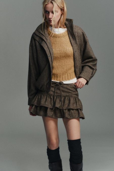 کت پشمی زنانه جناغی زارا – ZARA