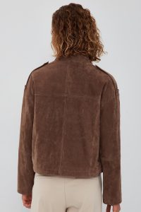 کت چرم جیر اورسایز مینک زنانه Cassy دری مد