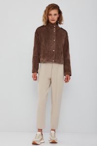 کت چرم جیر اورسایز مینک زنانه Cassy دری مد