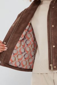 کت چرم جیر اورسایز مینک زنانه Cassy دری مد