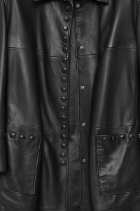 کت چرم معمولی مشکی زنانه Stella دری مد