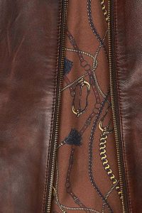 کت چرم کوتاه قهوه ای زنانه لیدیا دری مد