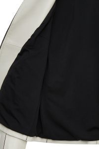 کت چرمی زنانه بژ بایکر جذب Kiara دری مد