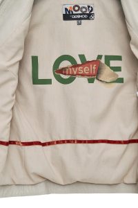 کت چرمی زنانه بژ کوتاه جذب Cherie دری مد