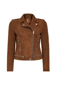 کت چرمی زنانه قهوه ای جیر بایکر Layla دری مد