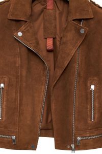 کت چرمی زنانه قهوه ای جیر بایکر Layla دری مد