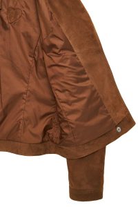 کت چرمی زنانه قهوه ای جیر بایکر Layla دری مد