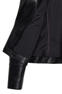 کت چرمی زنانه مشکی بایکر Roma دری مد