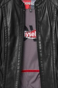 کت چرمی زنانه مشکی کوتاه Cherie دری مد