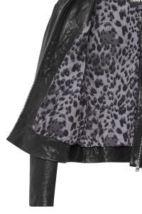 کت چرمی زنانه مشکی کوتاه Escape دری مد