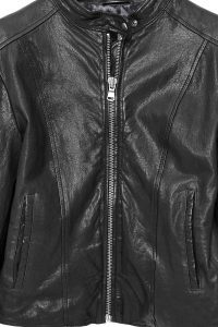 کت چرمی زنانه مشکی کوتاه Escape دری مد