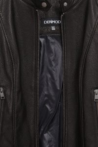 کت چرمی زنانه مشکی کوتاه Prima دری مد