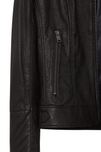 کت چرمی زنانه مشکی کوتاه Prima دری مد