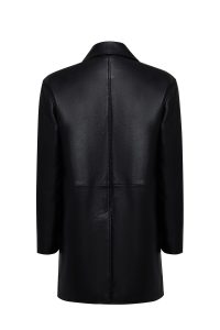 کت چرمی زنانه مشکی Emma دری مد