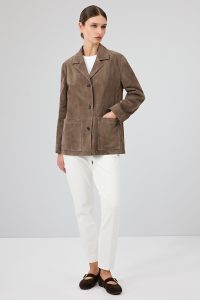 کت چرمی زنانه ویزون اورسایز جیر Gloria دری مد