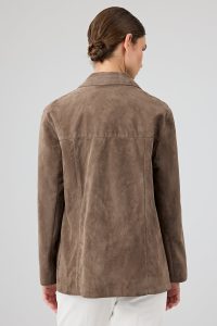 کت چرمی زنانه ویزون اورسایز جیر Gloria دری مد