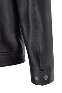 کت چرمی مردانه سایز بزرگ مشکی Bruno دری مد