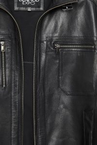 کت چرمی مردانه سایز بزرگ مشکی Muller-X دری مد