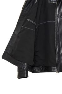 کت چرمی مردانه سایز بزرگ مشکی Muller-X دری مد