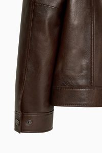 کت چرمی مردانه قهوه‌ای Bruno دری مد