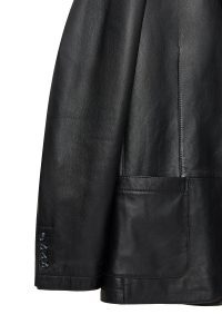 کت چرمی مردانه مشکی بلیزر Dominic دری مد