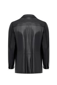 کت چرمی مشکی مردانه کوین دری مد