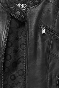 کت چرمی کوتاه مشکی زنانه کایلی دری مد