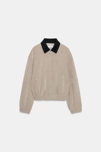 کت کبریتی زنانه با یقه متضاد زارا – ZARA