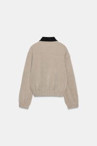کت کبریتی زنانه با یقه متضاد زارا – ZARA