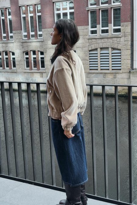 کت کبریتی زنانه با یقه متضاد زارا – ZARA