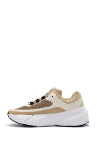 کتونی زنانه بژ بنددار ACBC x Derimod