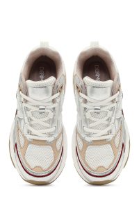 کتونی زنانه بژ بنددار لژدار دری مد